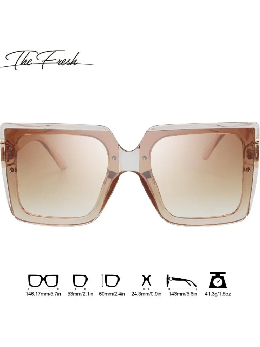 Women's Classic Crystal Elegant Beauty Design Sunglasses Gift Box Champagne